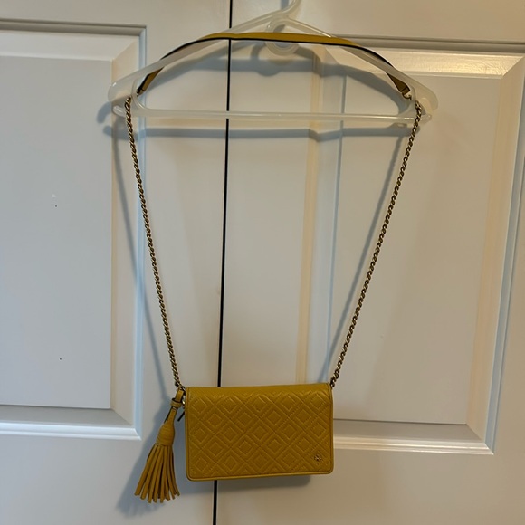 Tory Burch Yellow Leather Crossbody Bag